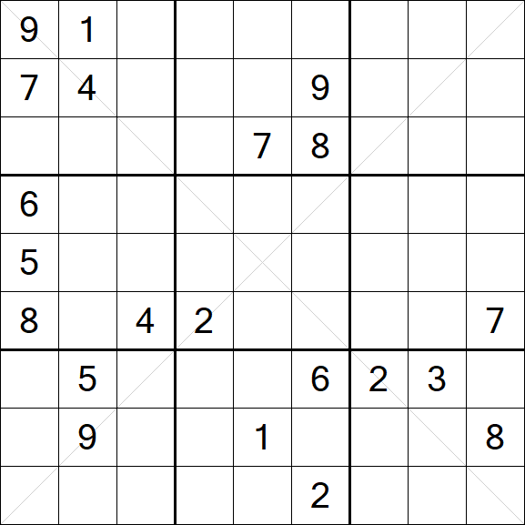 Sudoku X - Difícil