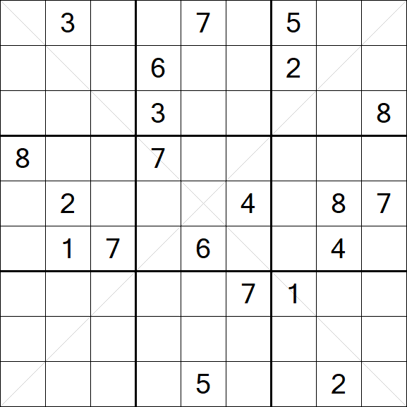 Sudoku X - Hard