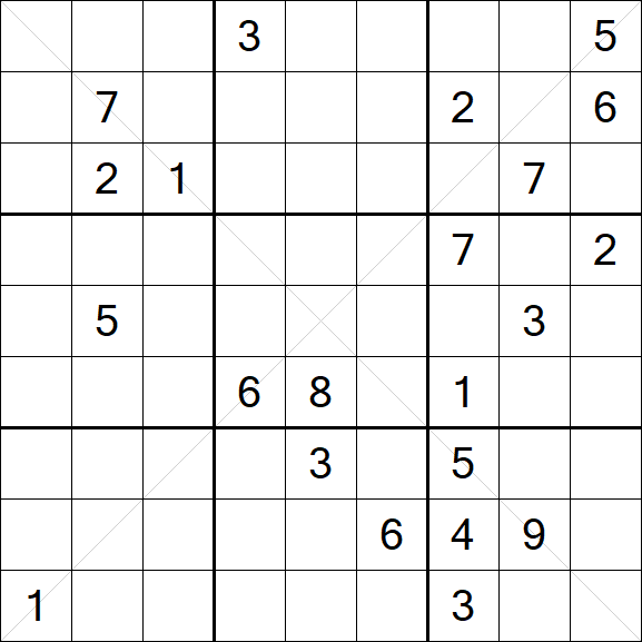 Sudoku X - Difícil
