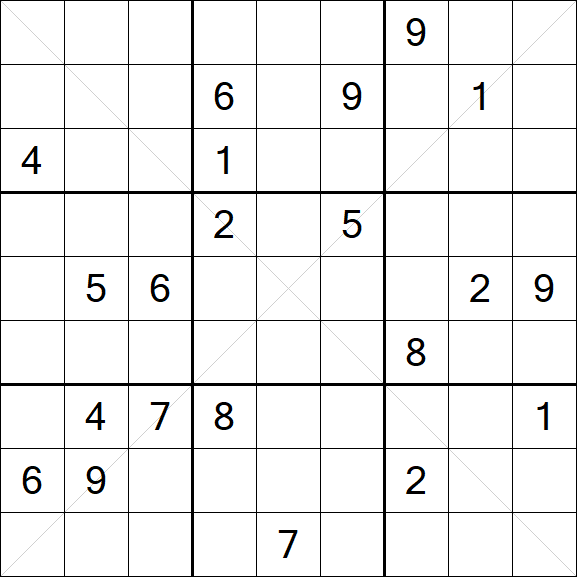 Sudoku X - Hard