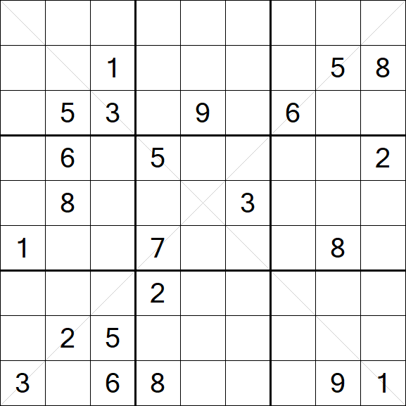 Sudoku X - Difficile