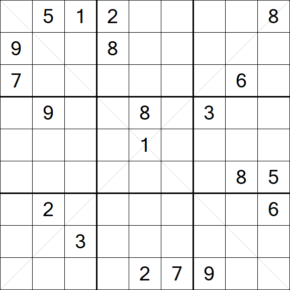 Sudoku X - Difficile