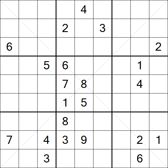Sudoku X - Difficile