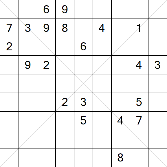 Sudoku X - Difficile