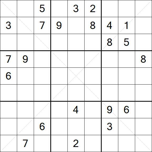 Sudoku X - Difficile