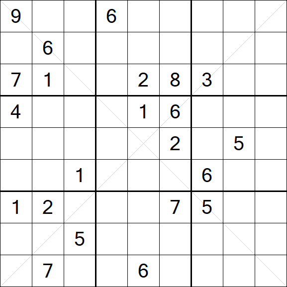 Sudoku X - Difficile