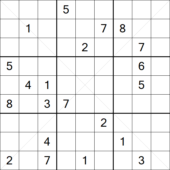 Sudoku X - Difficile