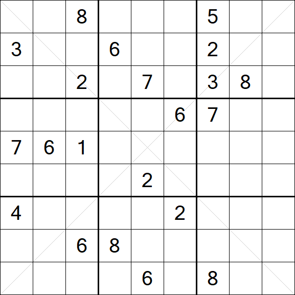 Sudoku X - Difficile