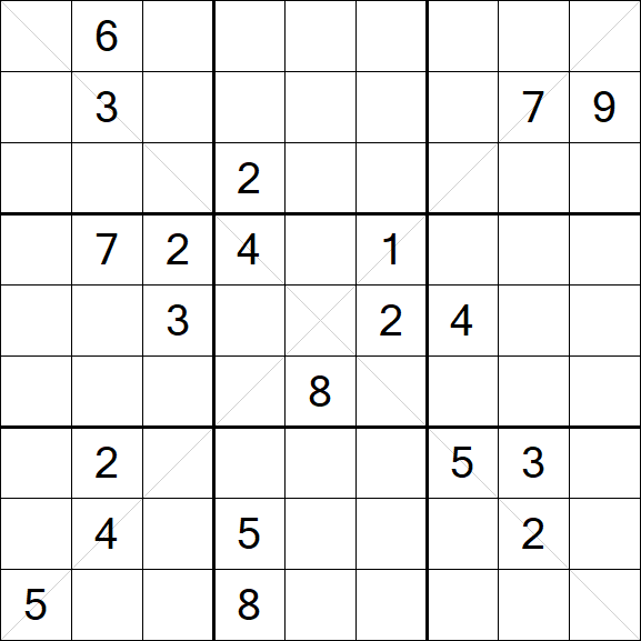 Sudoku X - Difficile