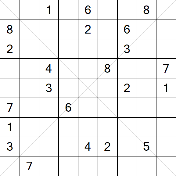 Sudoku X - Difficile