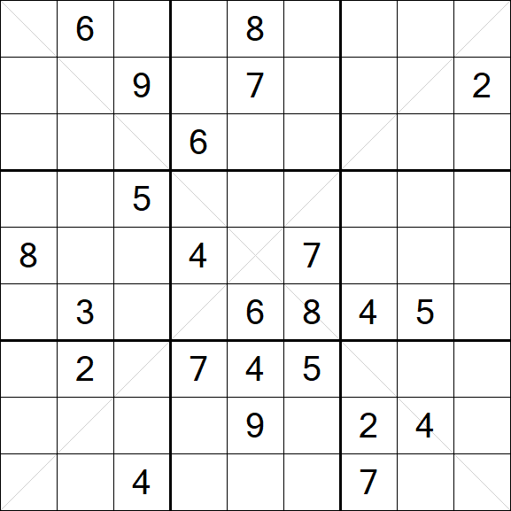 Sudoku X - Difficile