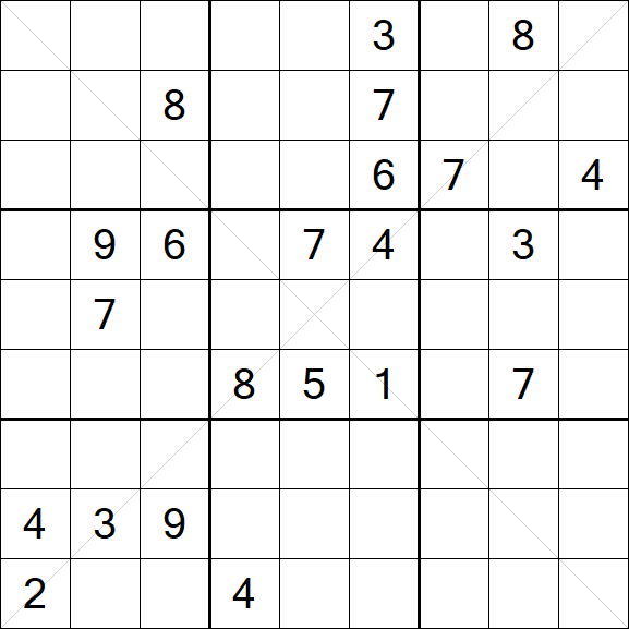Sudoku X - Hard