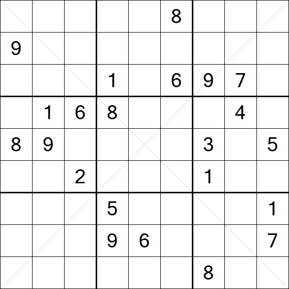 Sudoku X - Difficile