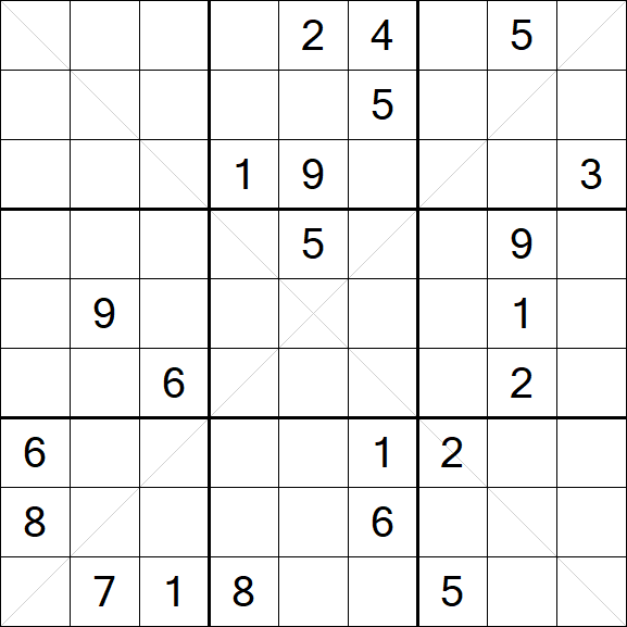 Sudoku X - Difficile