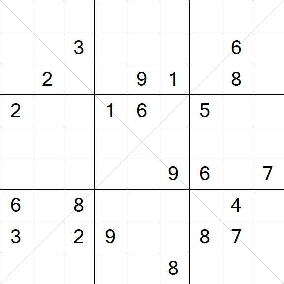 Sudoku X - Difficile