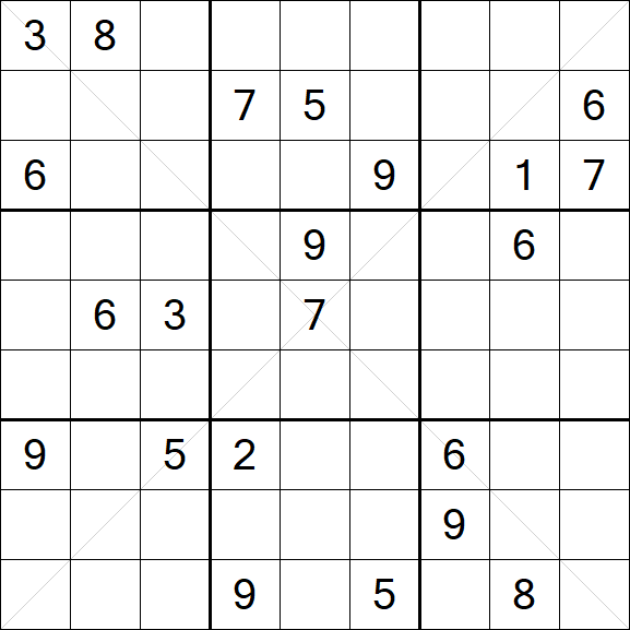 Sudoku X - Hard