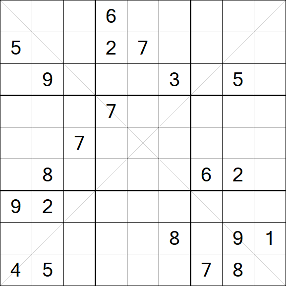 Sudoku X - Difficile