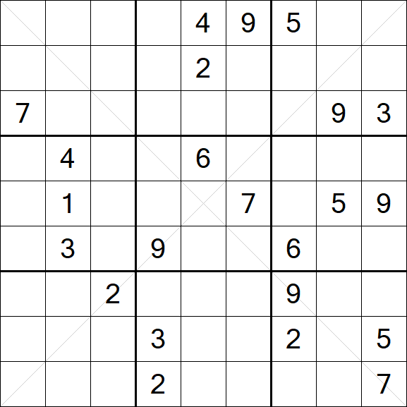 Sudoku X - Difficile