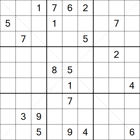 Sudoku X - Difficile