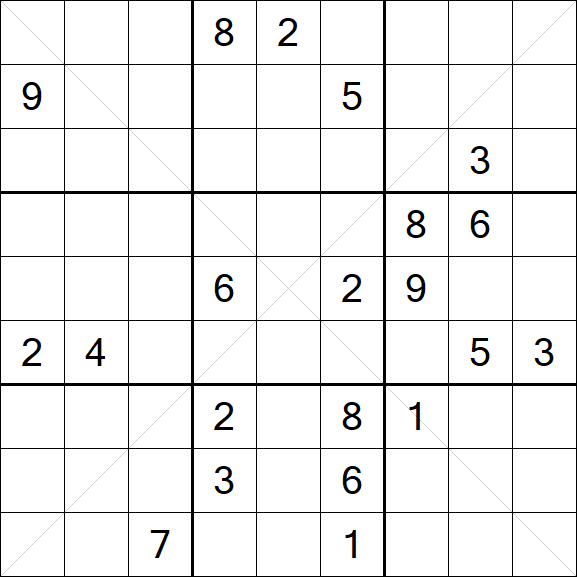 Sudoku X - Difficile