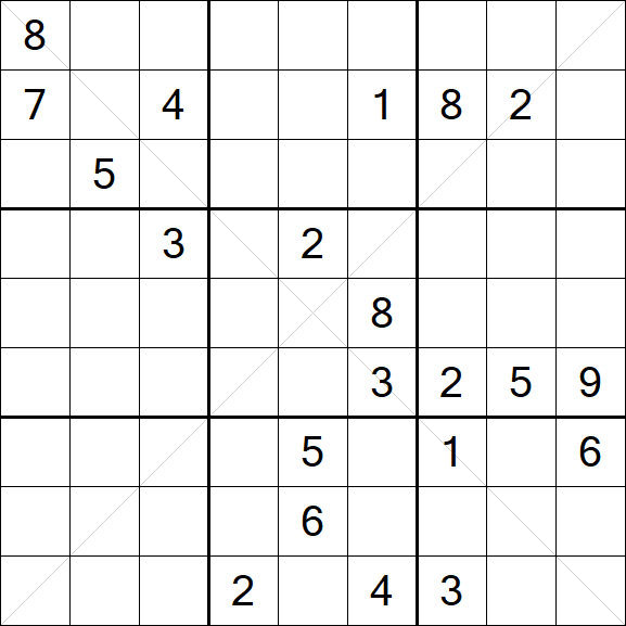 Sudoku X - Difficile