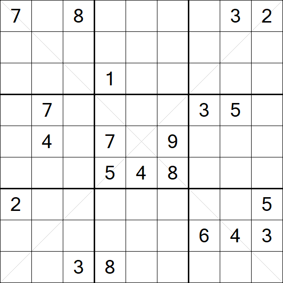 Sudoku X - Difficile