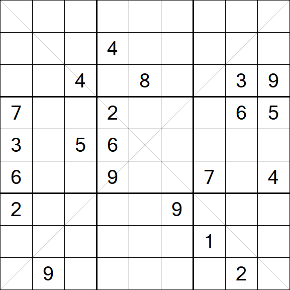 Sudoku X - Difficile