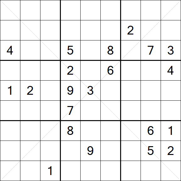 Sudoku X - Difficile