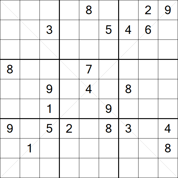 Sudoku X - Difícil