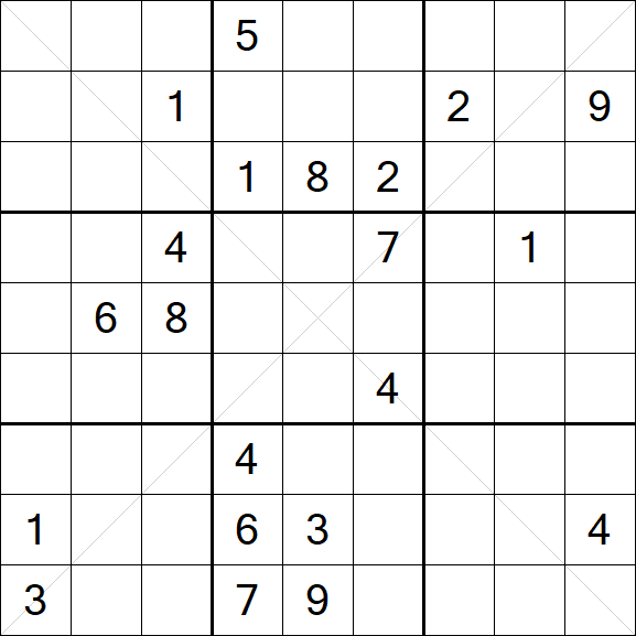 Sudoku X - Hard