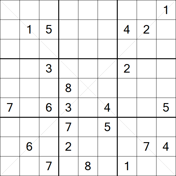 Sudoku X - Difícil