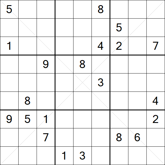 Sudoku X - Difícil