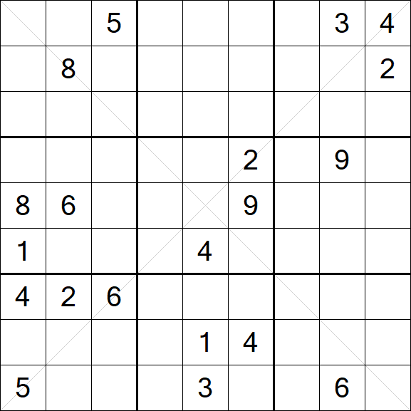 Sudoku X - Difícil