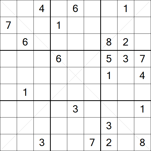Sudoku X - Hard