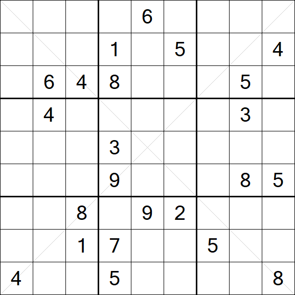 Sudoku X - Difficile
