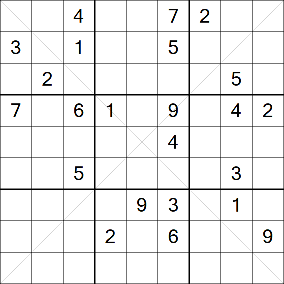 Sudoku X - Difficile