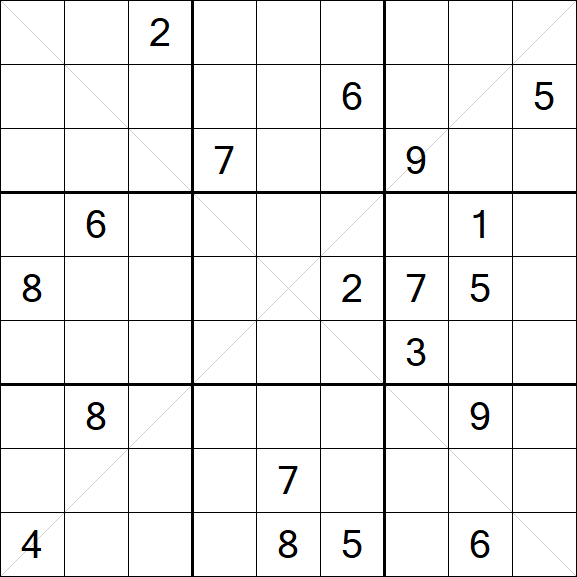 Sudoku X - Hard