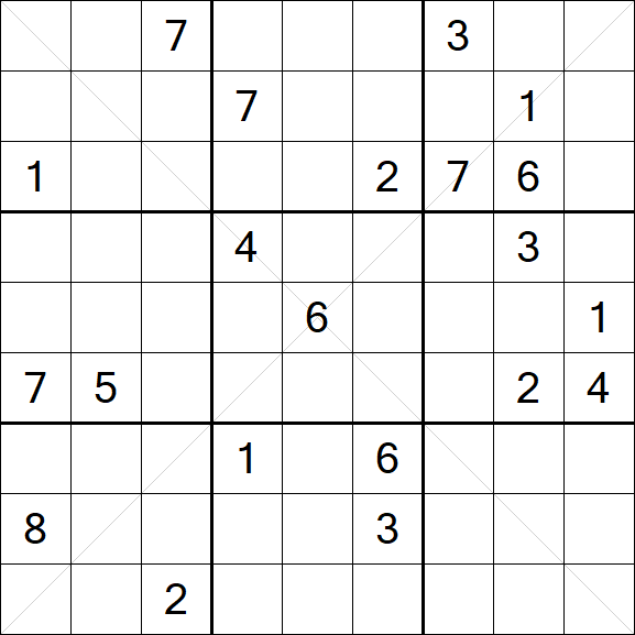 Sudoku X - Difficile