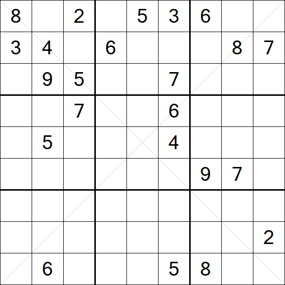 Sudoku X - Hard