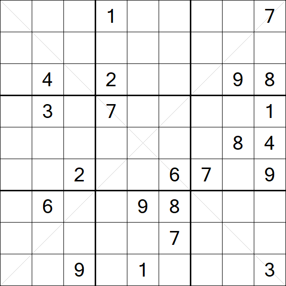 Sudoku X - Difficile
