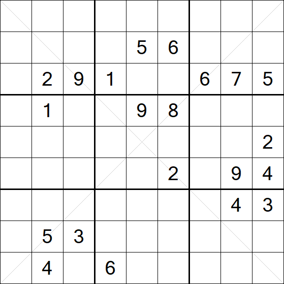 Sudoku X - Hard