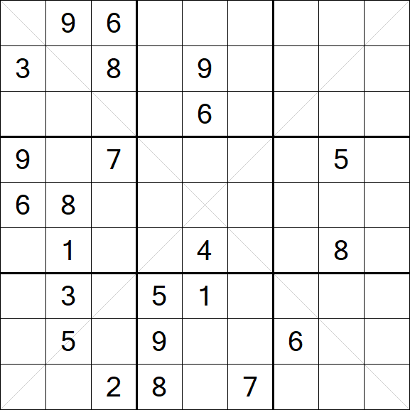 Sudoku X - Difficile