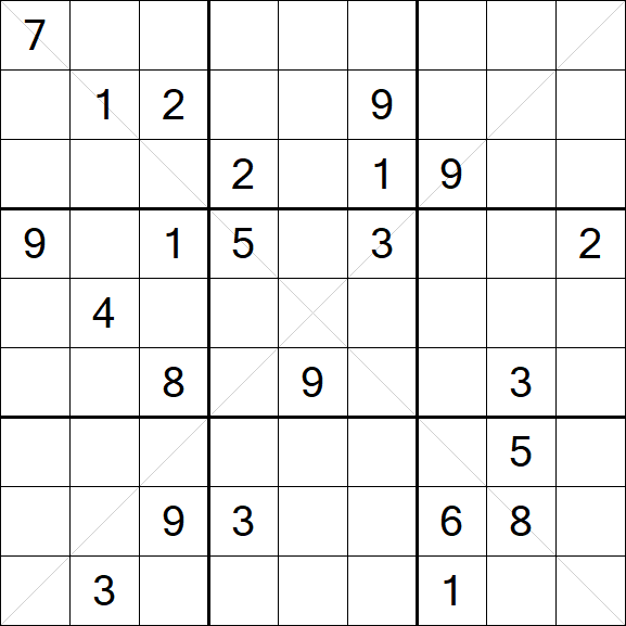 Sudoku X - Difficile