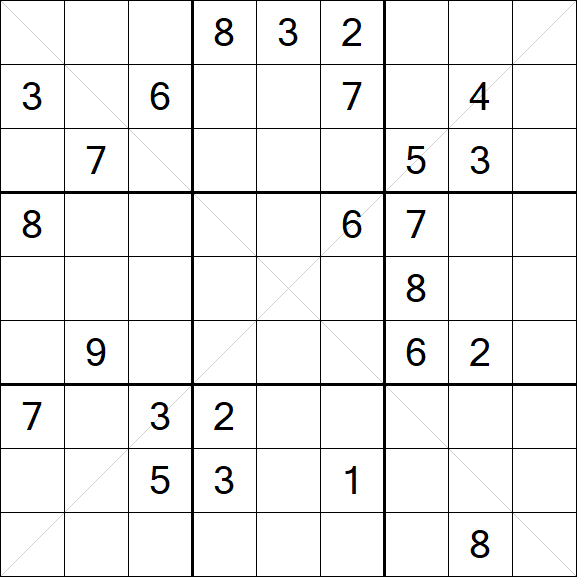 Sudoku X - Difficile