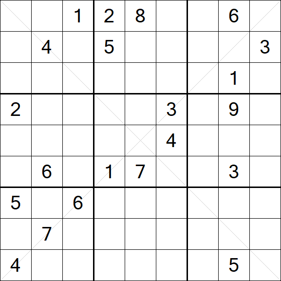 Sudoku X - Difficile