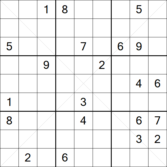 Sudoku X - Difficile