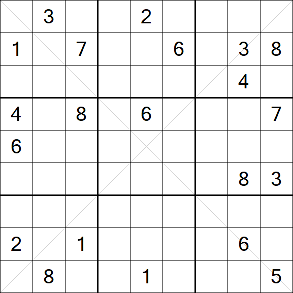 Sudoku X - Difficile