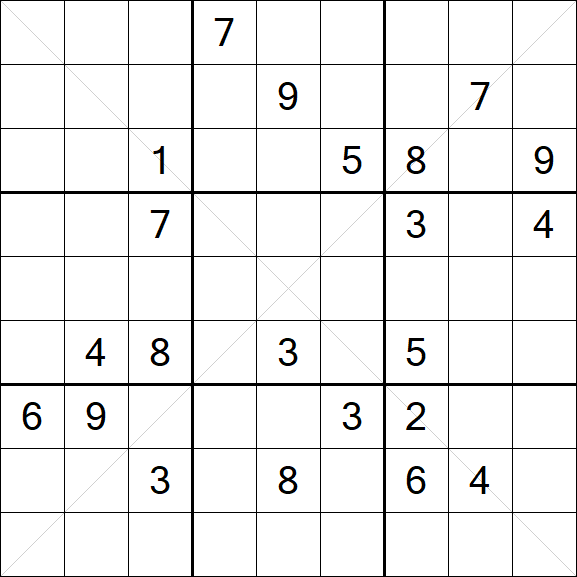 Sudoku X - Difficile