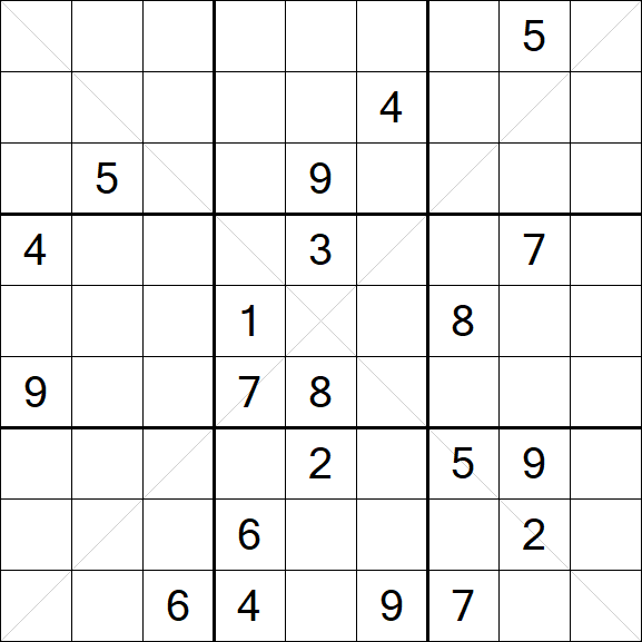 Sudoku X - Hard