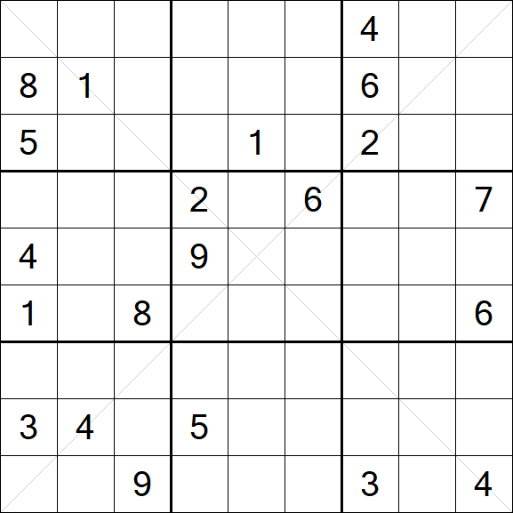 Sudoku X - Difficile